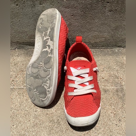 Red Roxy Slip-On Sneakers - Picture 3 of 4